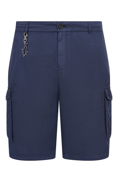 Мужские шорты из хлопка и льна PAUL&SHARK, арт. 26414035