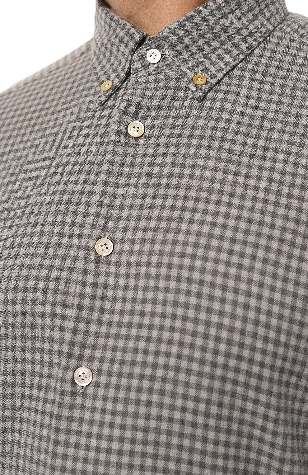 Хлопковая рубашка KITON, арт. UCIH0864302, фото 5