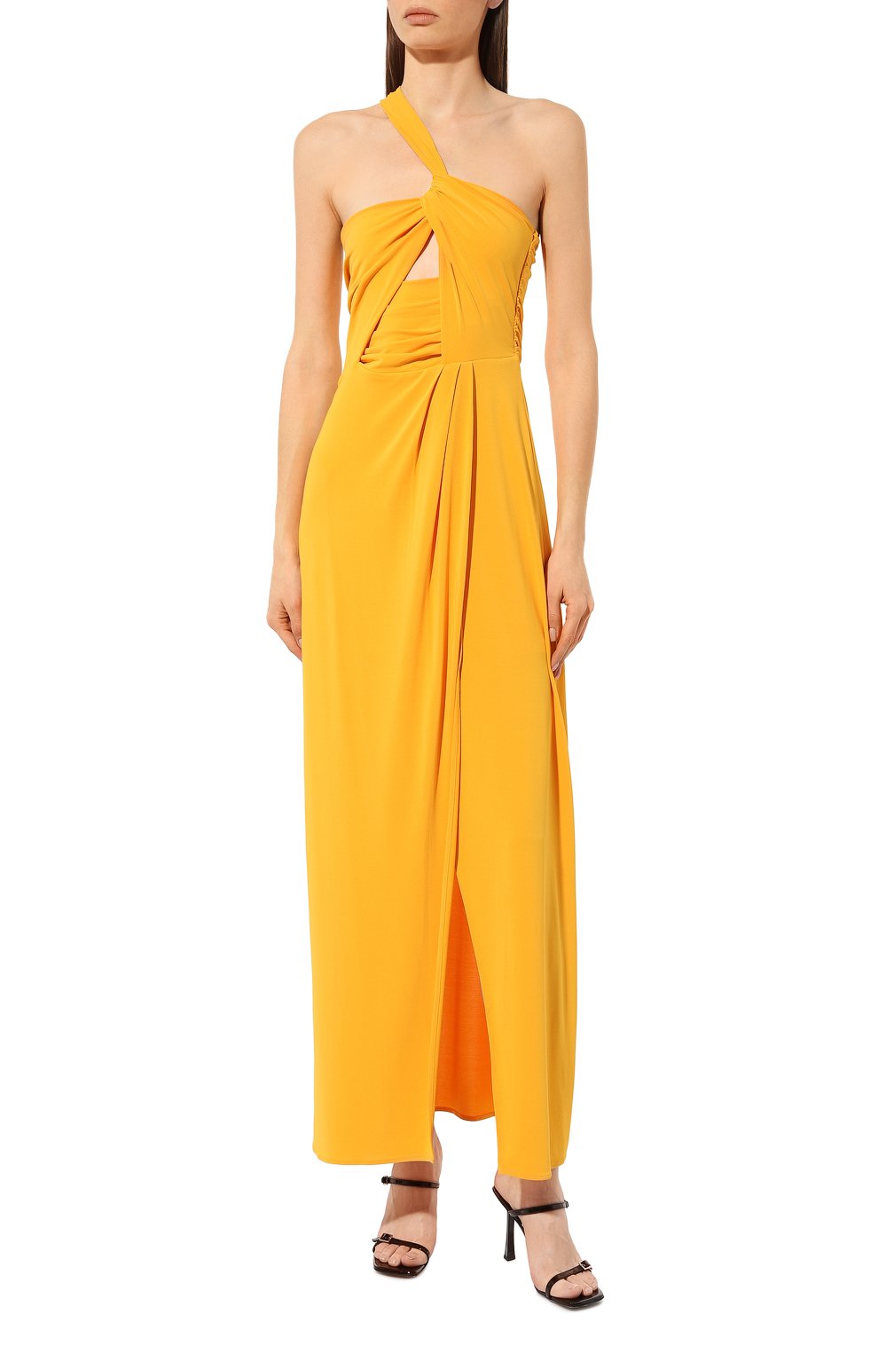 Платье PATRIZIA PEPE желтого цвета по цене 42400 руб., арт. 2A2596_J113, фото 3 Платье PATRIZIA PEPE, арт. 2A2596_J113, фото 3