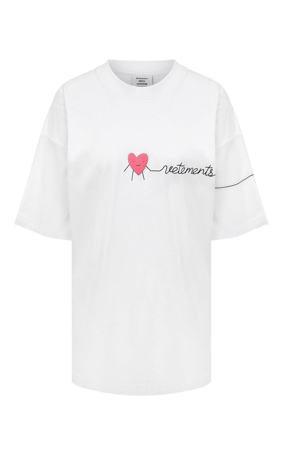 Хлопковая футболка VETEMENTS, арт. UA53TR270W, фото 1