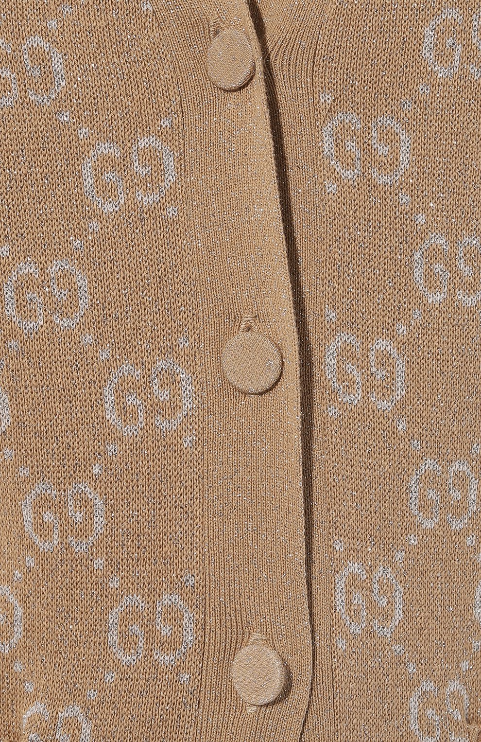 Хлопковый кардиган GUCCI бежевого цвета по цене 172800 руб., арт. 678434 XKB54, фото 5 Хлопковый кардиган GUCCI, арт. 678434 XKB54, фото 5