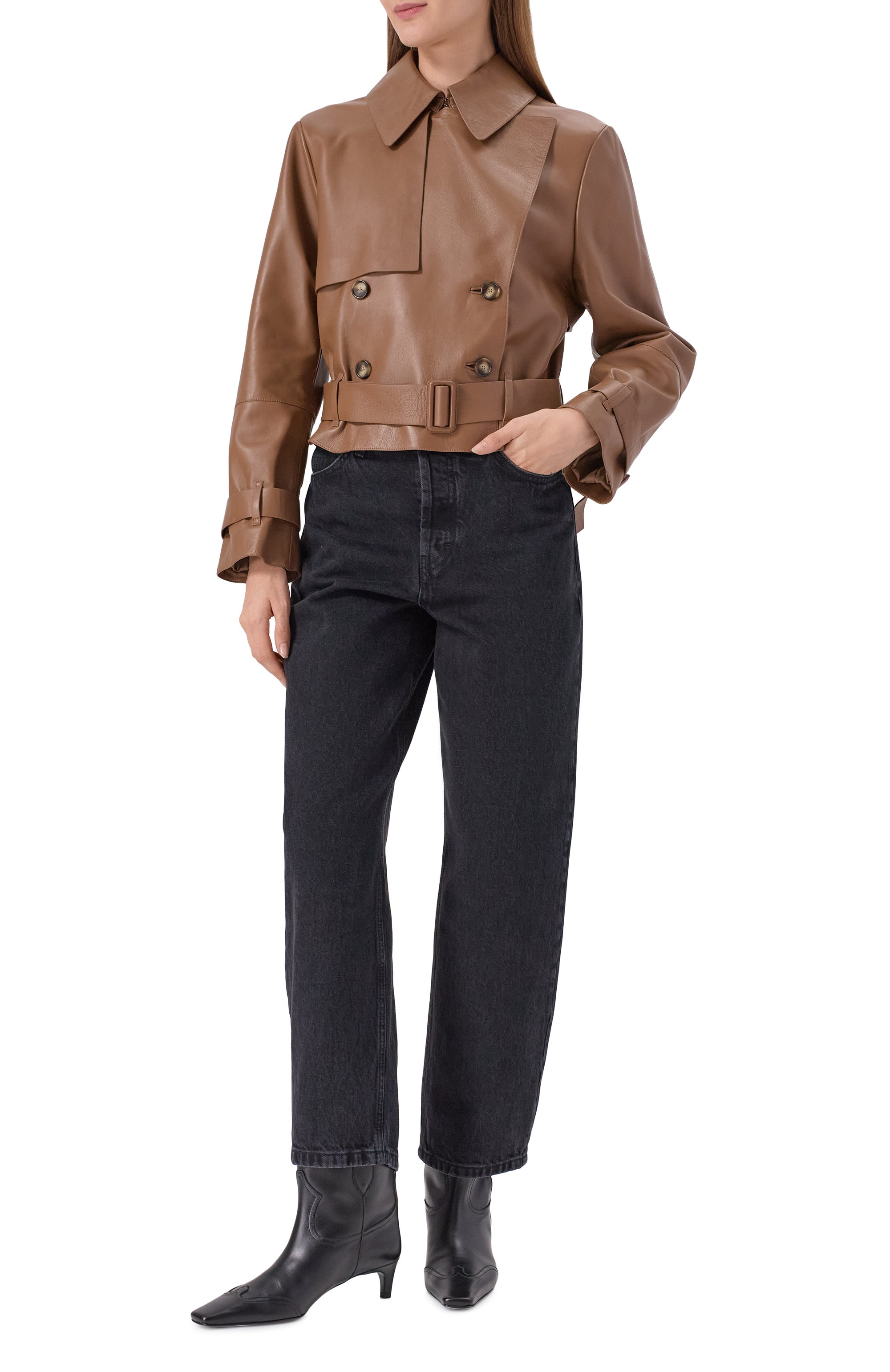 Кожаный тренч BOSS, арт. 50541289, фото 2