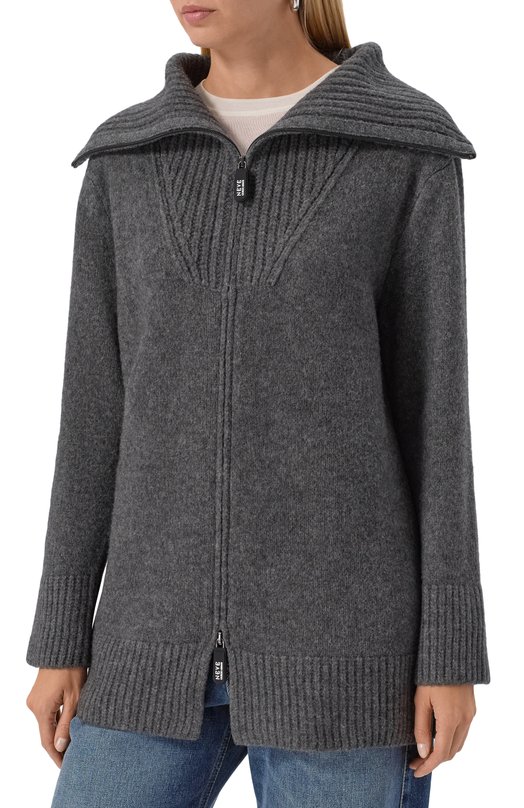 Кардиган из шерсти и кашемира Giorgio Armani GW002259/AF20235 Серый  GW002259/AF20235 Фото 3