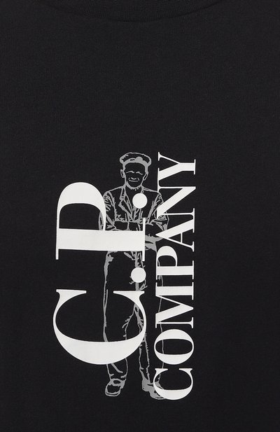 Хлопковая футболка C.P. COMPANY, арт. 16CMTS139A005100W, фото 5