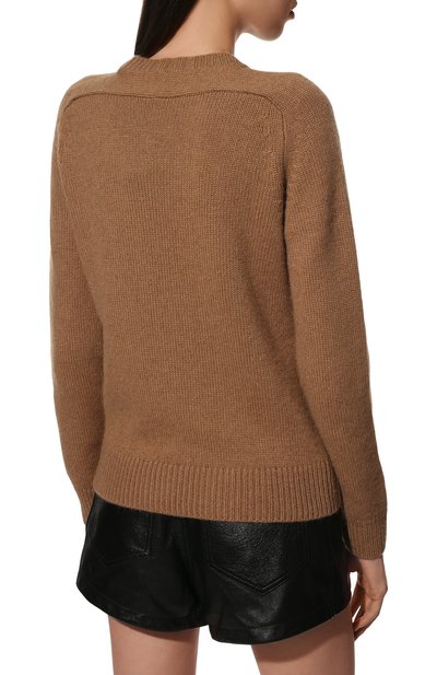 Шерстяной свитер SAINT LAURENT бежевого цвета по цене 78200 руб., арт. 603084/YALK2, фото 4 Шерстяной свитер SAINT LAURENT, арт. 603084/YALK2, фото 4