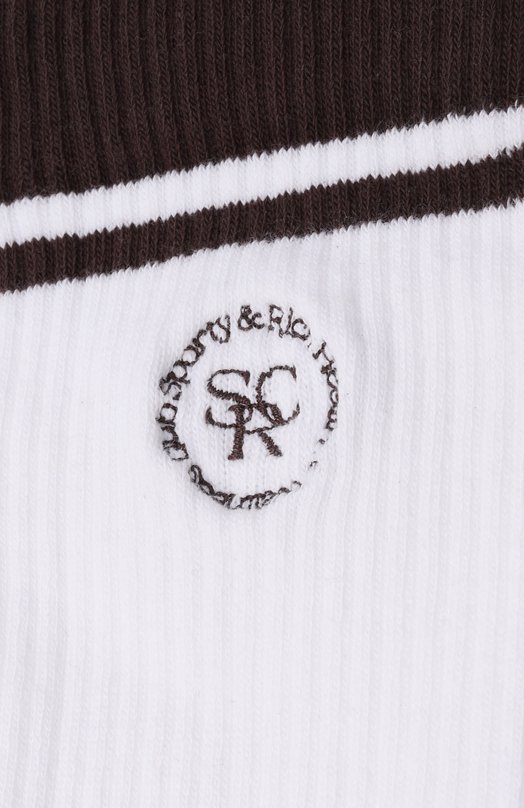 Хлопковые носки Sporty and Rich AC02765305WH11 Белый  AC02765305WH11 Фото 2