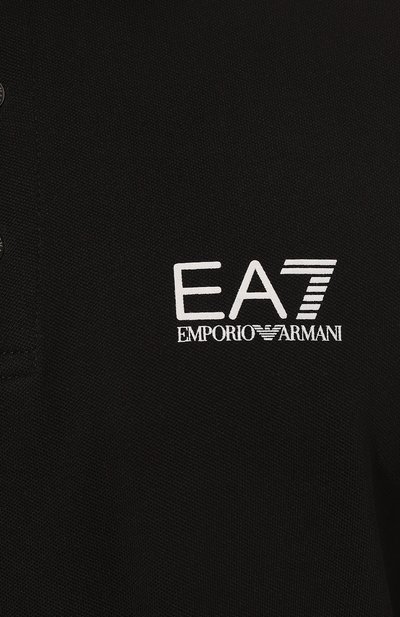 Хлопковое поло EA7, арт. 8NPF06/PJ04Z, фото 5