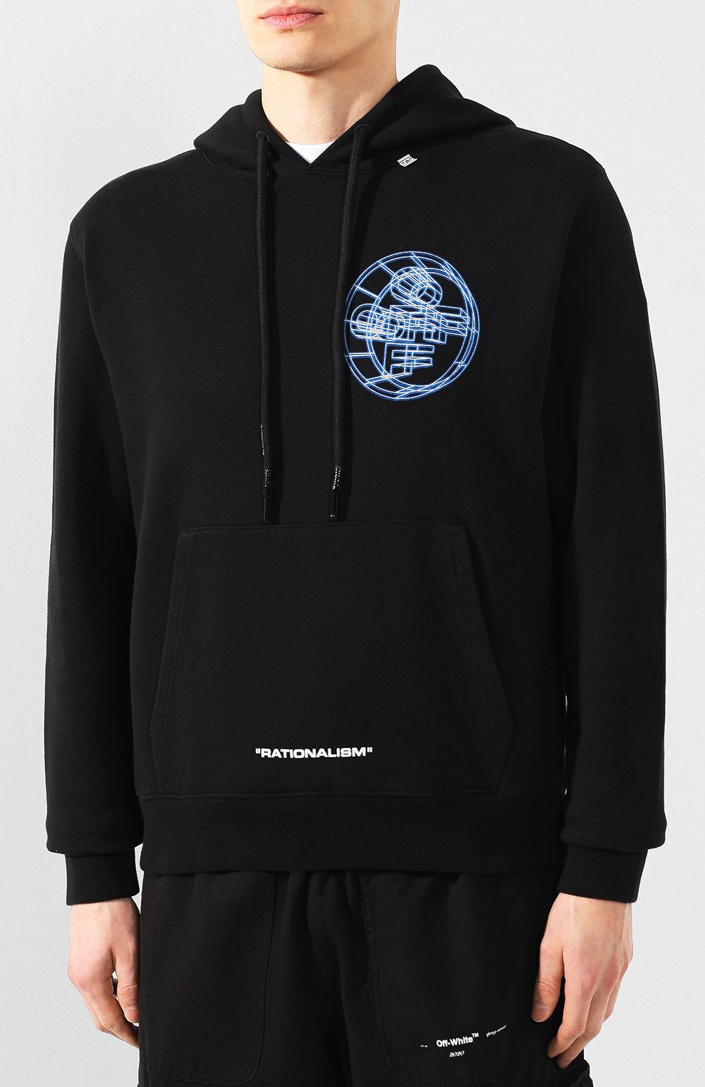 Хлопковое худи OFF-WHITE, арт. 0MBB034R20E300031088, фото 3