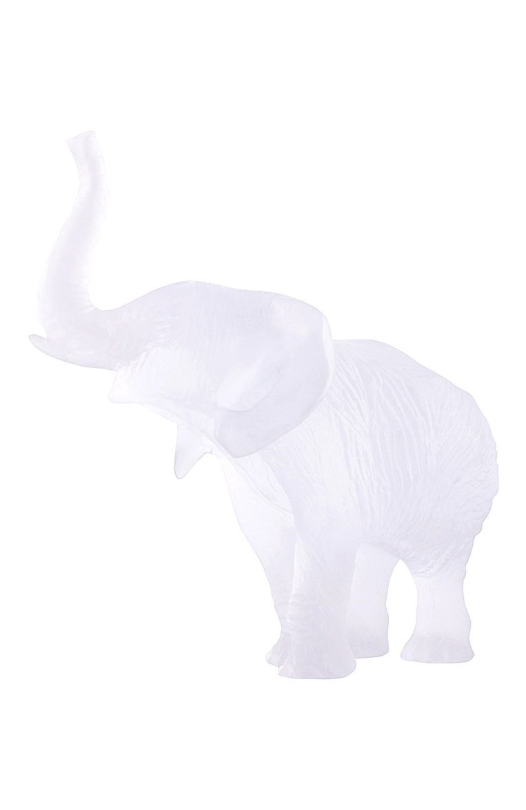Скульптура elephant DAUM белого цвета, арт. 03239-3 | Фото 2 (Региональные ограничения белый список (Axapta Mercury): Не проставлено; Нос: Не проставлено; Ограничения доставки: fragile-2)