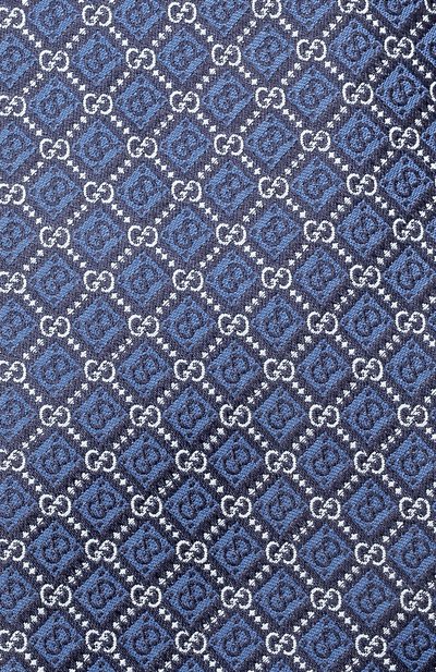 Шелковый галстук GUCCI синего цвета по цене 28800 руб., арт. 571800/4E002, фото 4 Шелковый галстук GUCCI, арт. 571800/4E002, фото 4