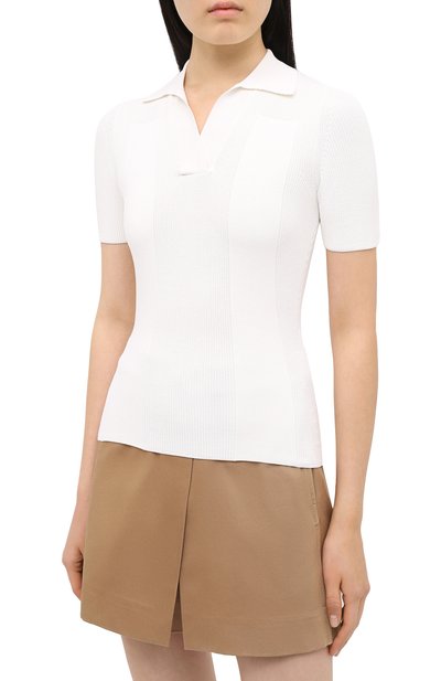 Пуловер из вискозы JACQUEMUS белого цвета по цене 29950 руб., арт. 203KN59/202010, фото 3 Пуловер из вискозы JACQUEMUS, арт. 203KN59/202010, фото 3