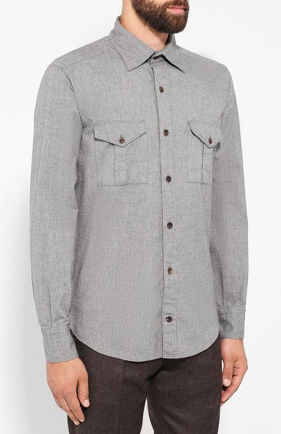 Хлопковая рубашка ELEVENTY PLATINUM, арт. 979CA0106 CAM28030, фото 3