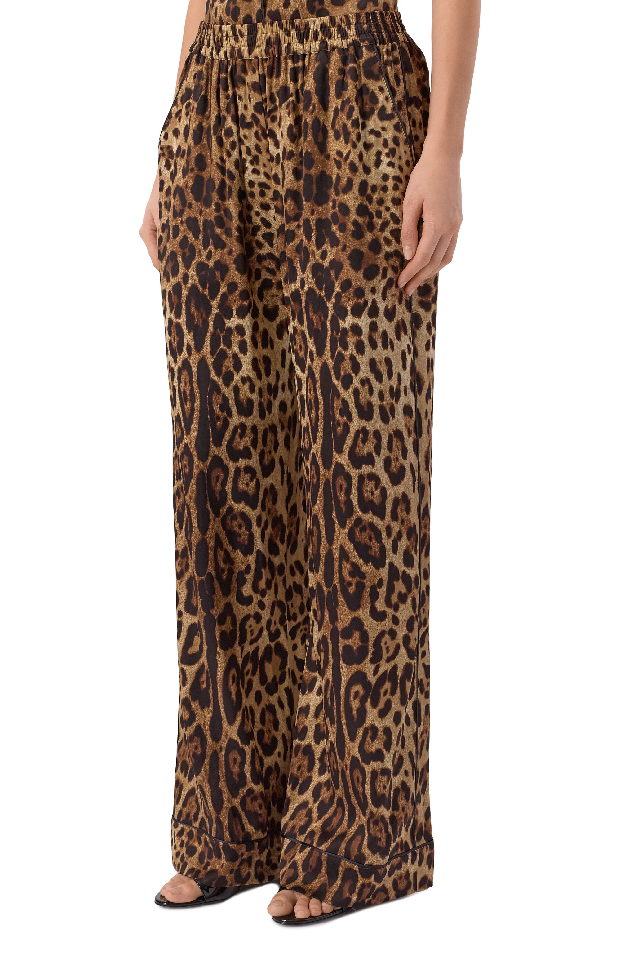 Шелковые брюки DOLCE & GABBANA, арт. FTAMPT/FSAXY, фото 3