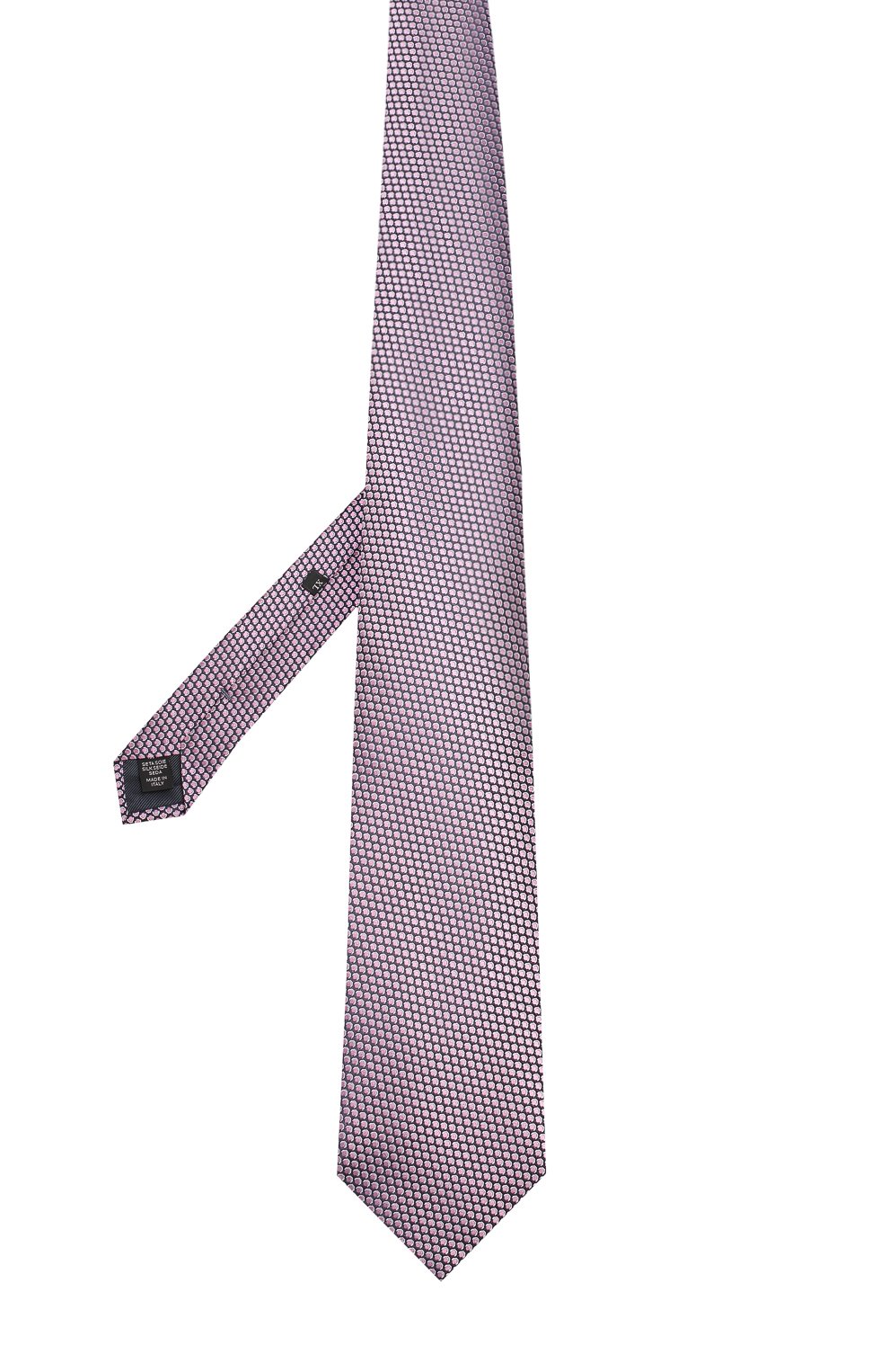Шелковый галстук с узором ZEGNA розового цвета по цене 22850 руб., арт. Z3E22/1XW, фото 2 Шелковый галстук с узором ZEGNA, арт. Z3E22/1XW, фото 2