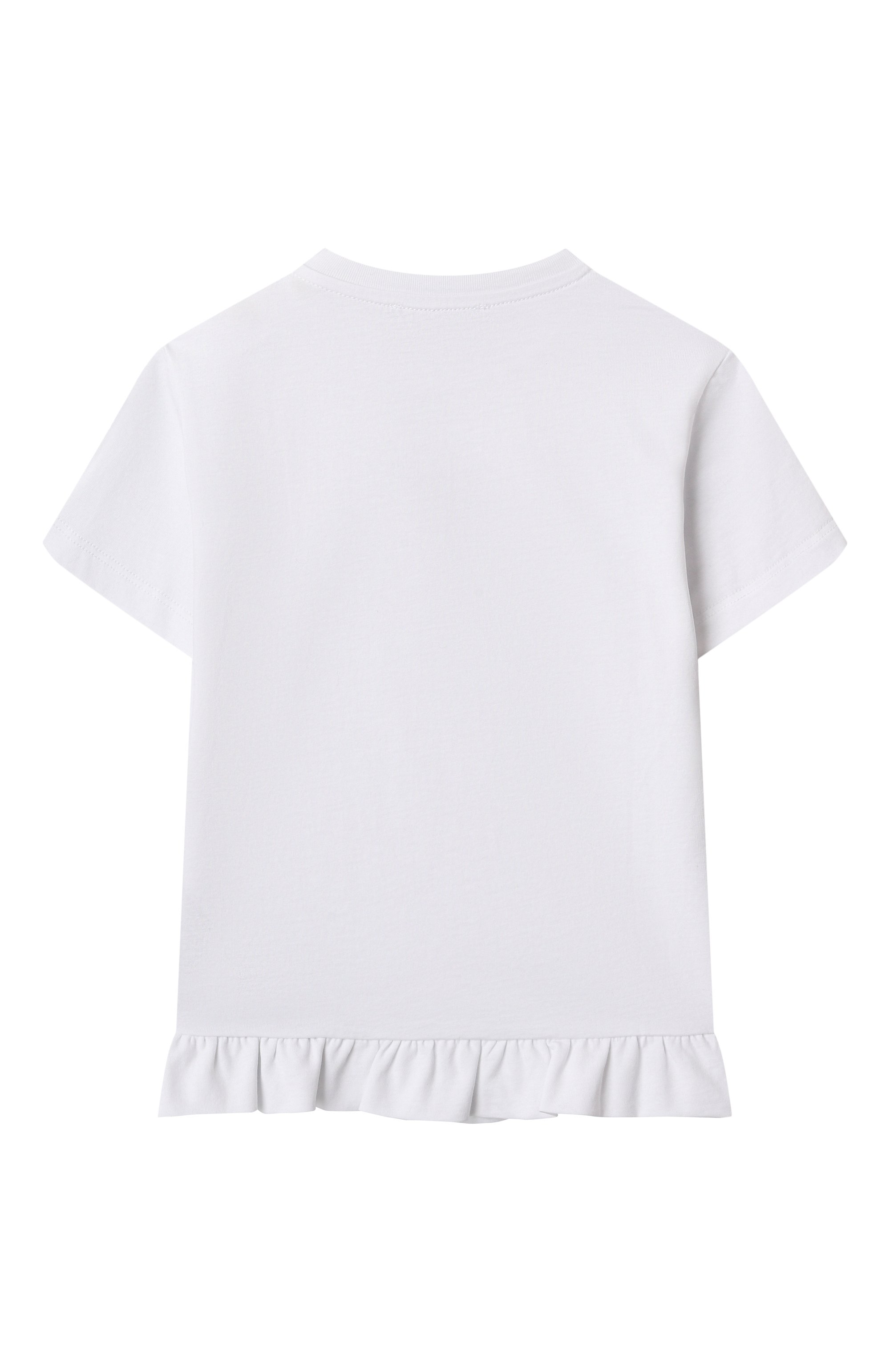 Хлопковая футболка BALMAIN белого цвета по цене 20700 руб., арт. BW8051., фото 2 Хлопковая футболка BALMAIN, арт. BW8051., фото 2