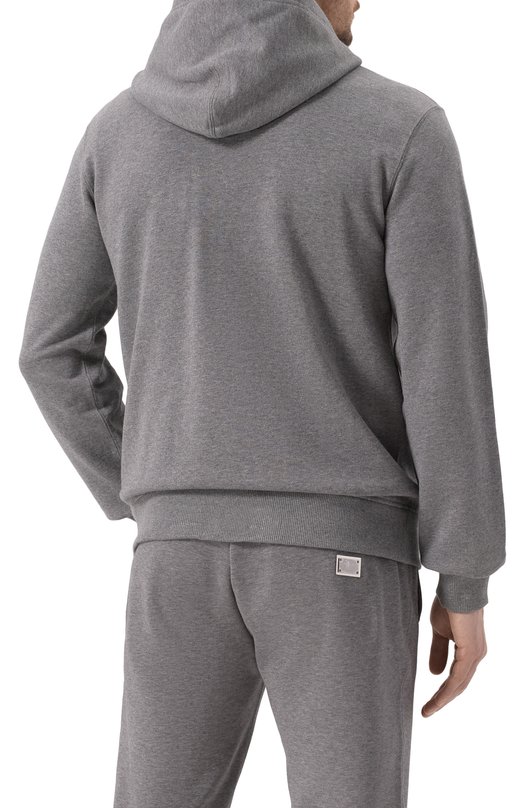 Хлопковая толстовка Dolce & Gabbana G9BGDT/G7N7B Серый  G9BGDT/G7N7B Фото 4