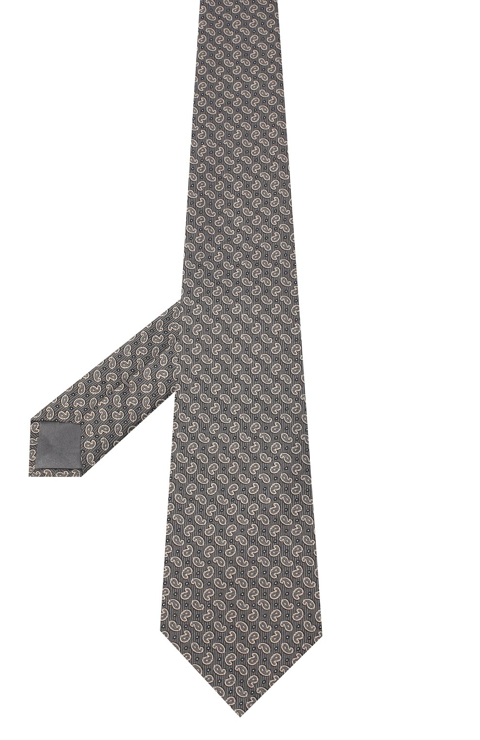 Шелковый галстук BRIONI серого цвета по цене 25050 руб., арт. 062H00/09451, фото 2 Шелковый галстук BRIONI, арт. 062H00/09451, фото 2