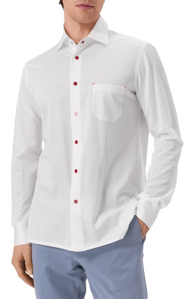 Хлопковая сорочка KITON, арт. UMCNERPH0923401, фото 3