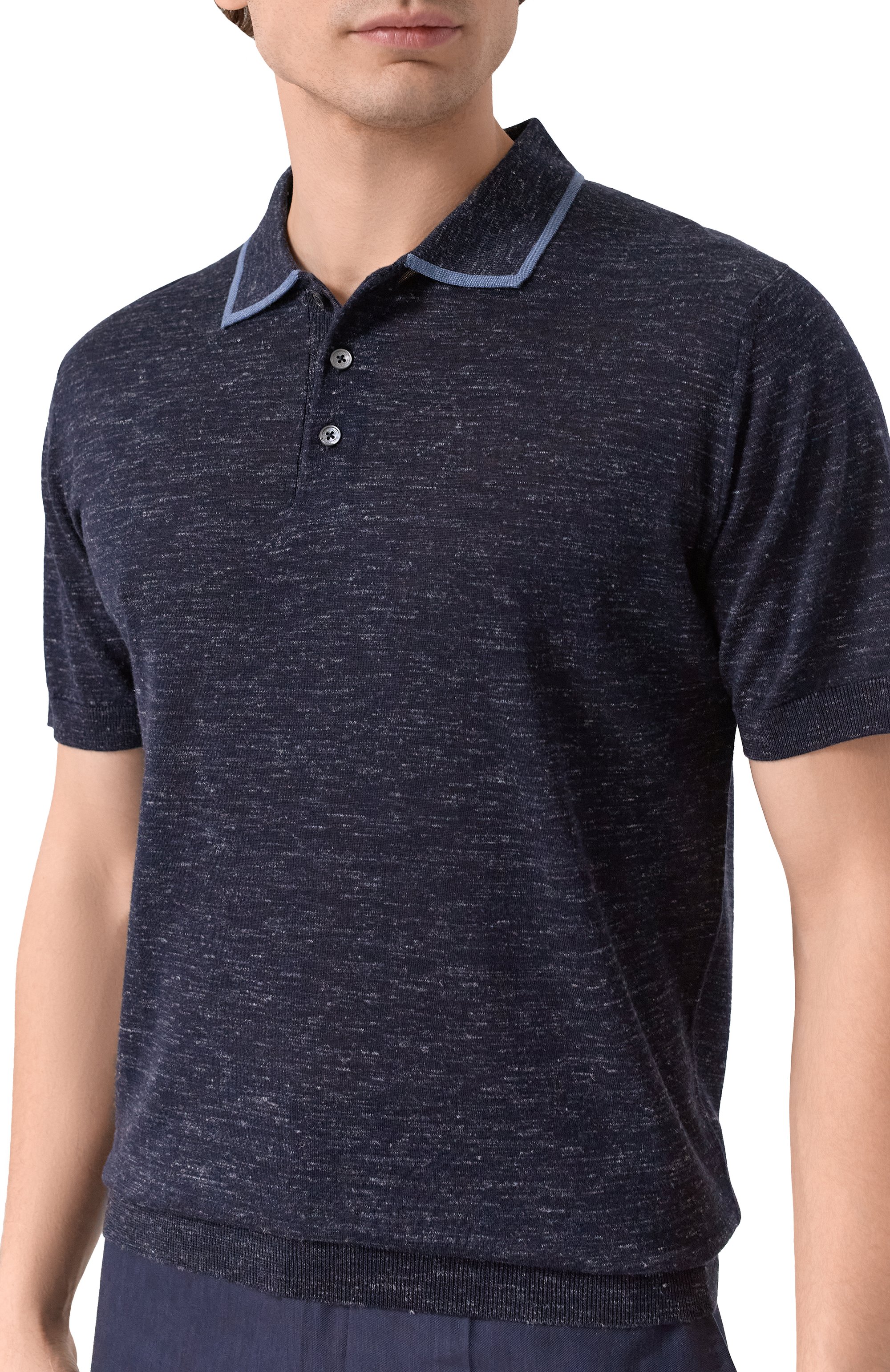 Поло из шерсти и шелка CORNELIANI, арт. 27M545/2725130, фото 5