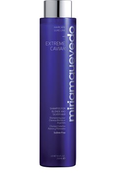 Шампунь для �светлых и седых волос extreme caviar (250ml) MIRIAMQUEVEDO бесцветного цвета, арт. 434 | Фото 1 (Материал внутренний: Не назначено; Тип продукта: Шампуни; Региональные ограничения белый список (Axapta Mercury): Не проставлено; Назначение: Для волос; Нос: Не проставлено; Статус проверки: Проверена категория)