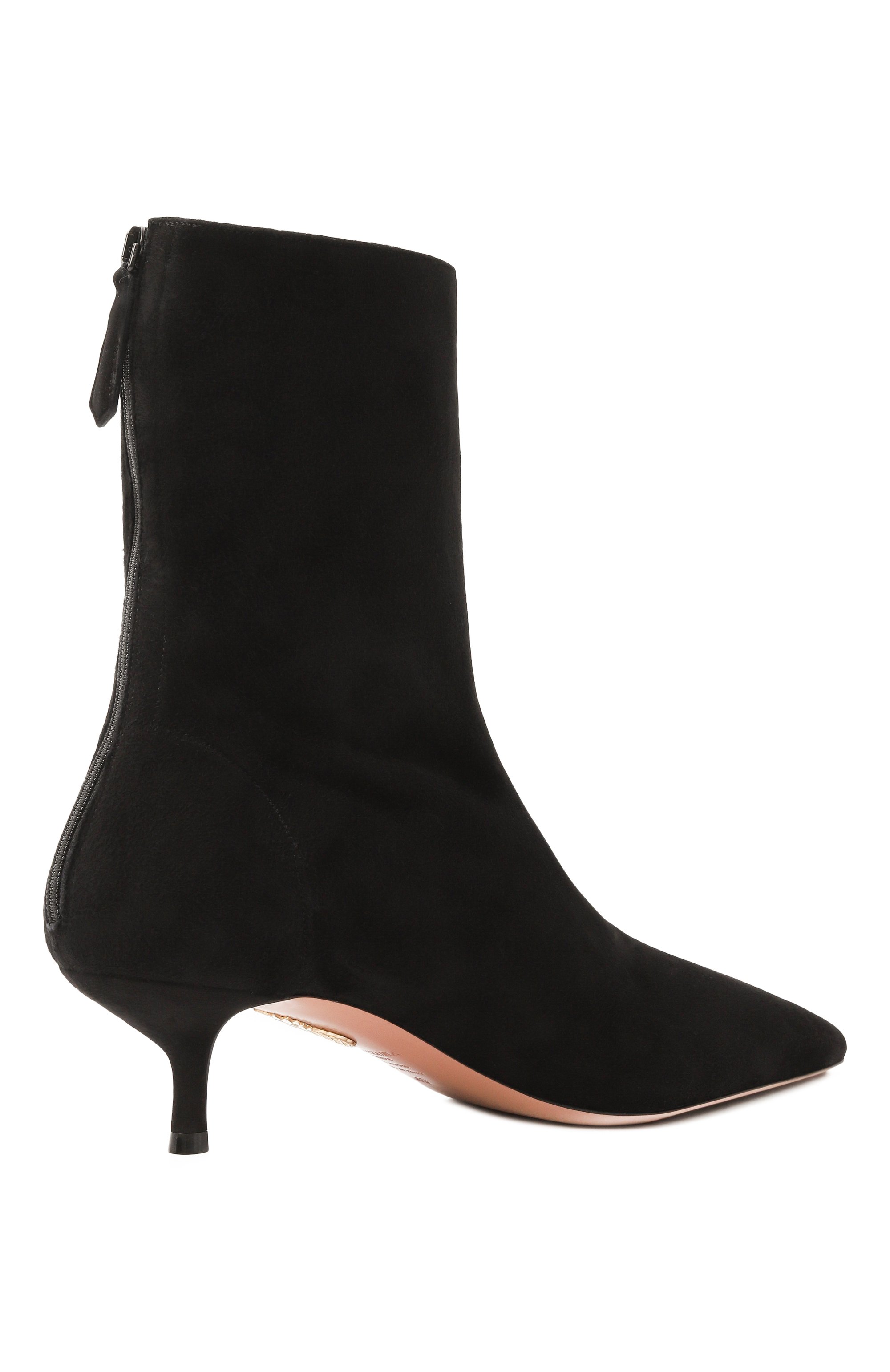 Замшевые ботильоны montmartre 50 AQUAZZURA черного цвета по цене 105000 руб., арт. MNRMIDB0/SUE, фото 5 Замшевые ботильоны montmartre 50 AQUAZZURA, арт. MNRMIDB0/SUE, фото 5