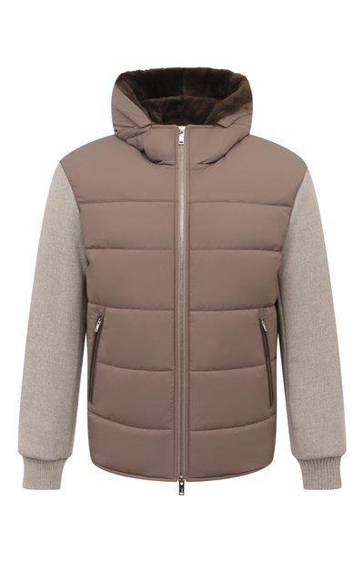 Мужская куртка с отделкой из меха нутрии MVST, арт. 53450/6596