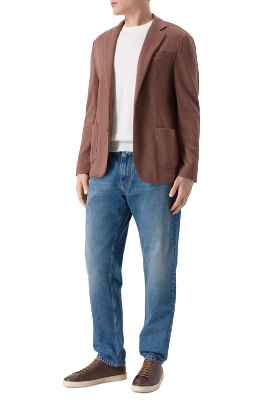 Шерстяной пиджак Marco Pescarolo GI0VE/53Y19_001 Коричневый  GI0VE/53Y19_001 Фото 2