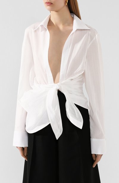 Хлопковая рубашка JACQUEMUS, арт. 201SH09/10110, фото 3