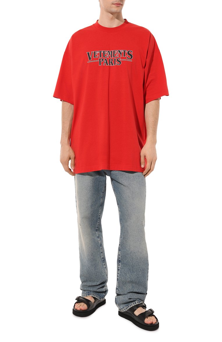 Хлопковая футболка VETEMENTS, арт. UE54TR330R, фото 5