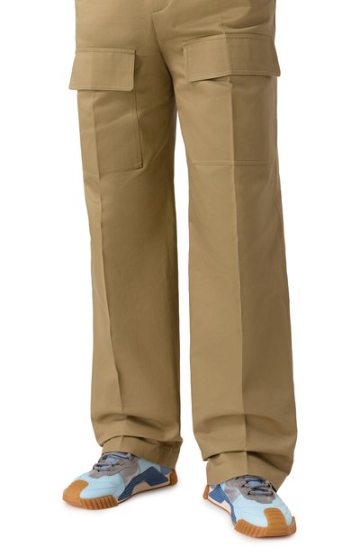 Комбинированные кеды ns1 DOLCE & GABBANA голубого цвета по цене 89950 руб., арт. CS1769/AE122, фото 3 Комбинированные кеды ns1 DOLCE & GABBANA, арт. CS1769/AE122, фото 3