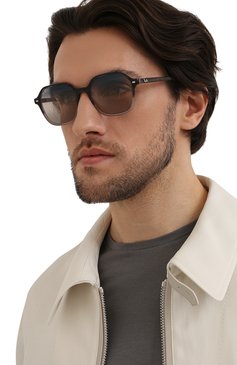 Женские солнцезащитные очки RAY-BAN серого цвета, арт. 2194-1326GE | Фото 3 (Кросс-КТ: С/з-унисекс; Региональные ограничения белый список (Axapta Mercury): RU; Тип очков: С/з; Очки форма: Круглые; Оптика Гендер: оптика-унис�екс)