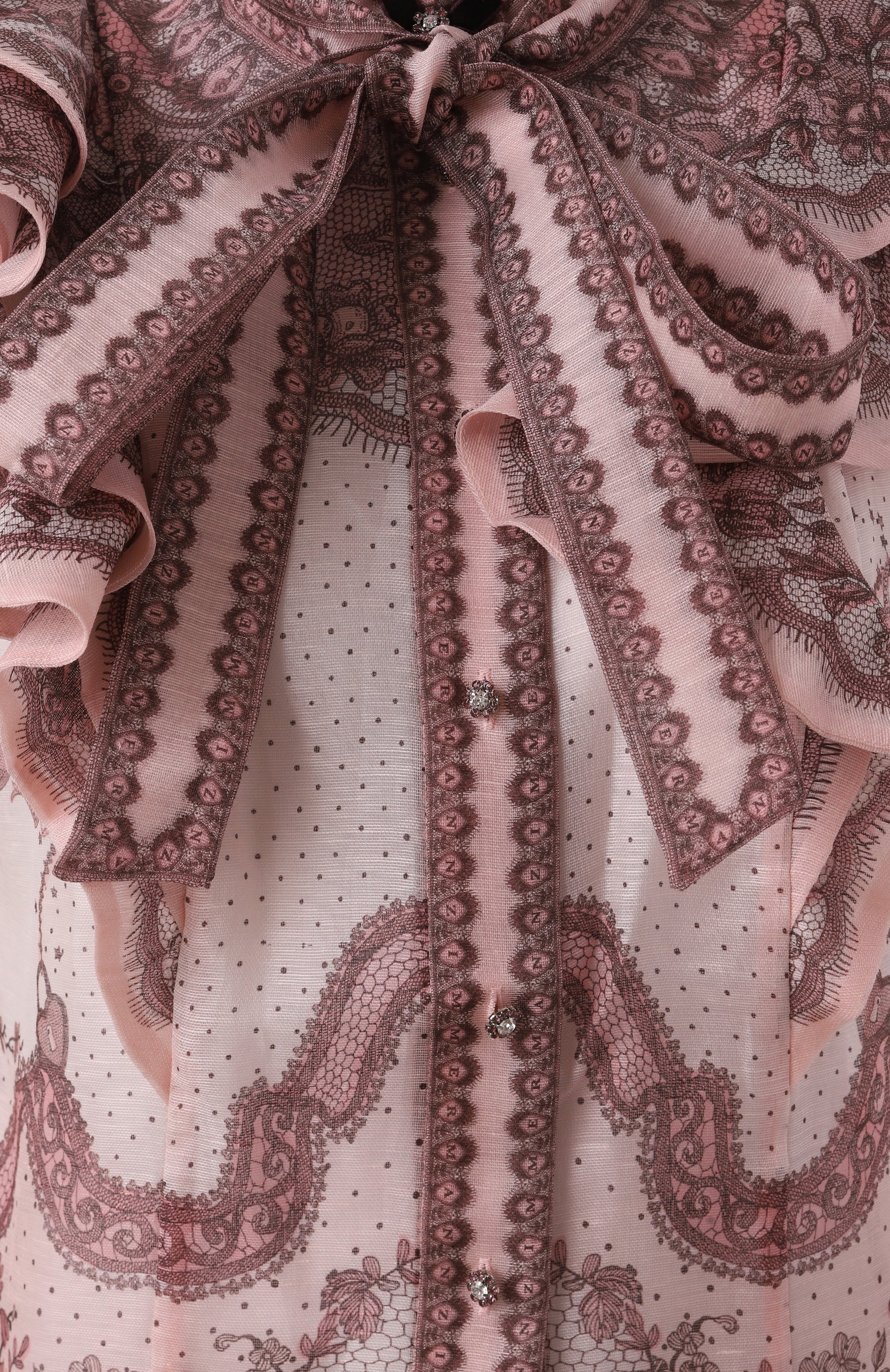 Блузка изо льна и шелка ZIMMERMANN, арт. 2167TR251, фото 6