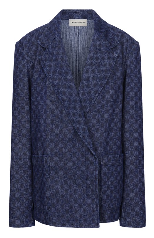 Джинсовый жакет Dries Van Noten 130516/3387 Синий 130516/3387