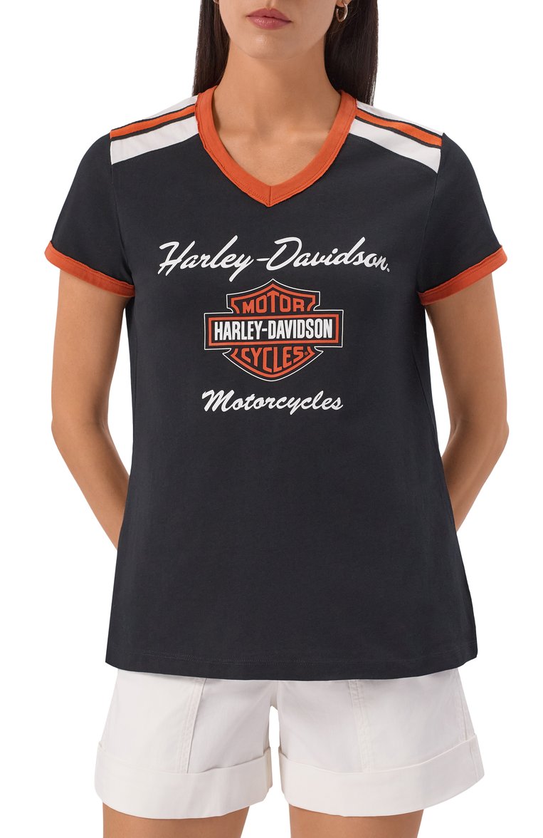 Хлопковая футболка HARLEY-DAVIDSON, арт. 99012-23VW, фото 1