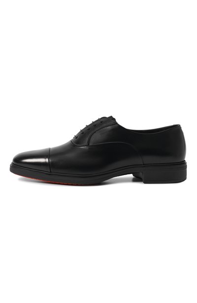 Кожаные оксфорды easy SANTONI черного цвета по цене 77100 руб., арт. MGEG18957NEAXNTG, фото 3 Кожаные оксфорды easy SANTONI, арт. MGEG18957NEAXNTG, фото 3