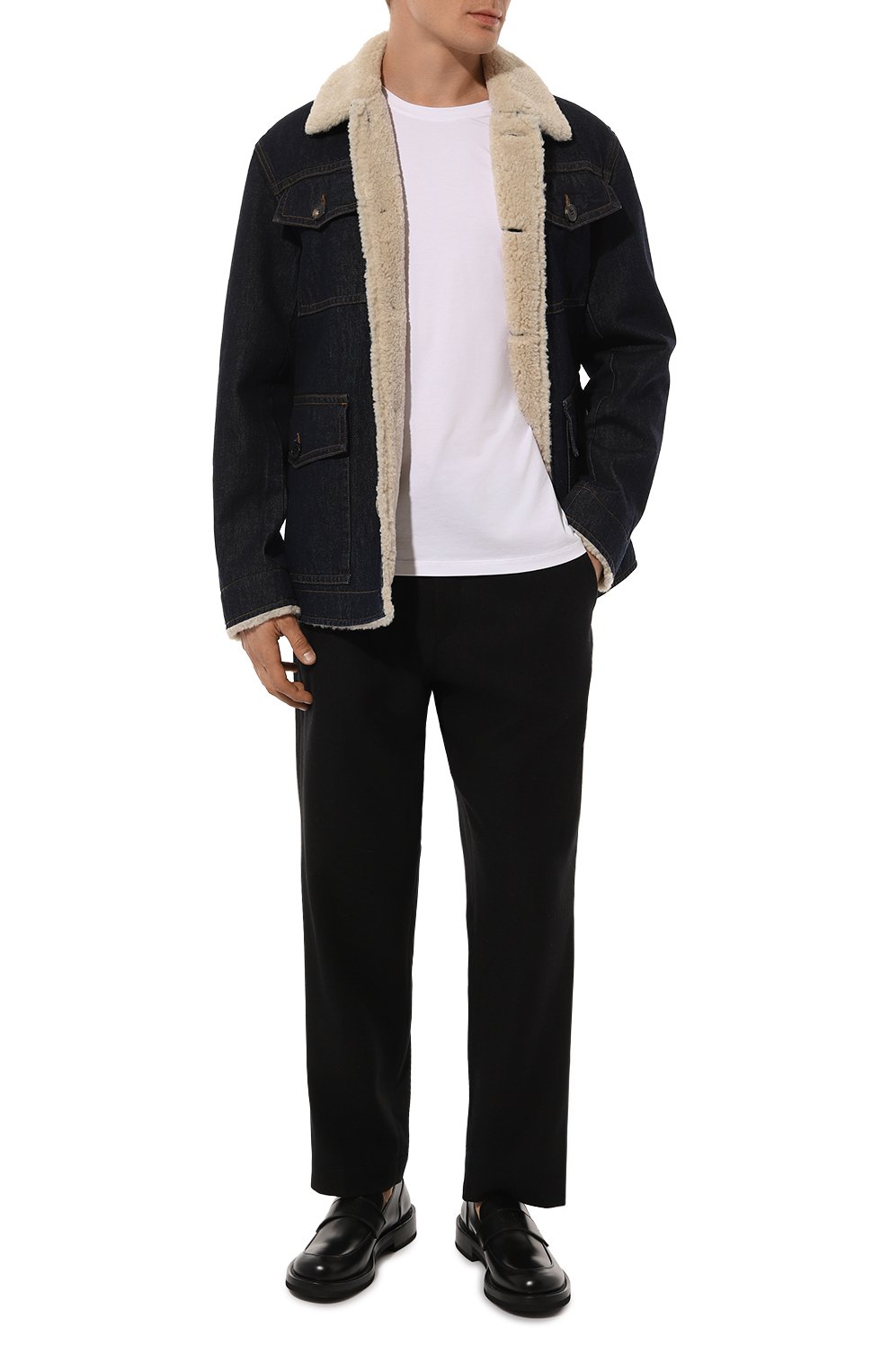 Джинсовая куртка DRIES VAN NOTEN темно-синего цвета по цене 89950 руб., арт. 242-020525-9376, фото 2 Джинсовая куртка DRIES VAN NOTEN, арт. 242-020525-9376, фото 2