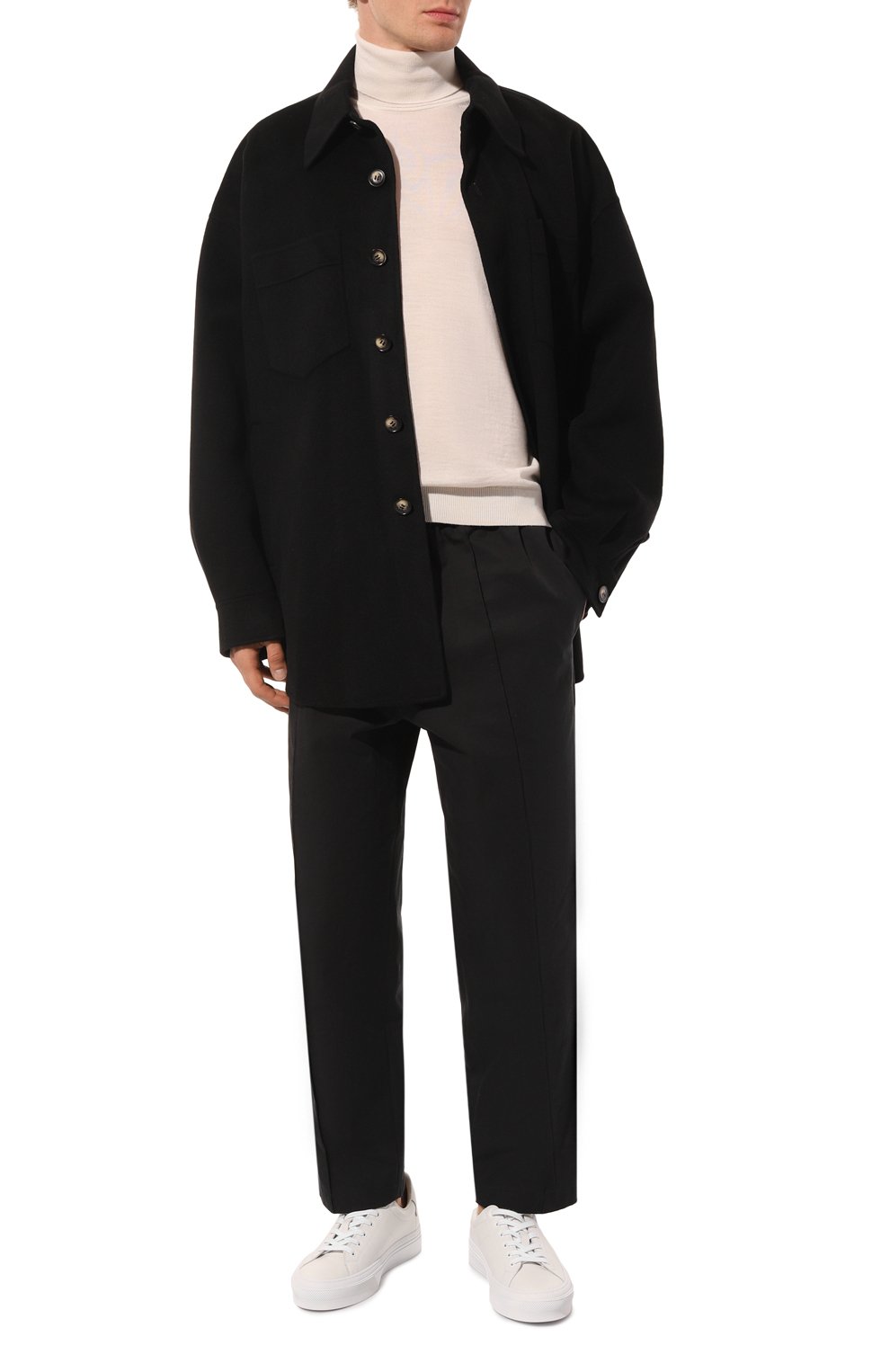 Куртка-рубашка из шерсти и шелка NANUSHKA, арт. NM24CR0W01899, фото 2