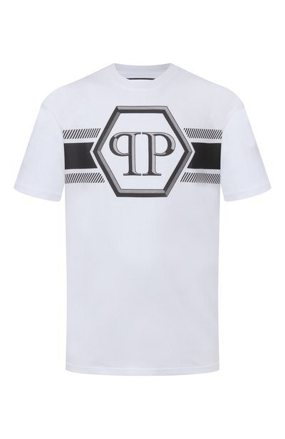 Мужская хлопковая футболка PHILIPP PLEIN, арт. SAFC MTK8884 PJY002N