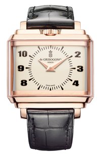 Часы panoramic rose gold white DE GRISOGONO, арт. NEW RETRO N03, фото 1