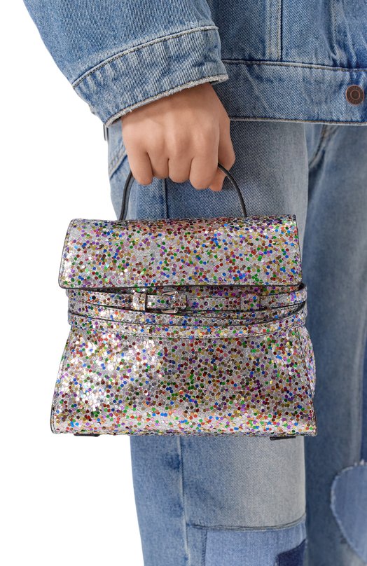 Сумка Tie Me mini Moschino MC4240PP0N/0Z1 Серебряный  MC4240PP0N/0Z1 Фото 2