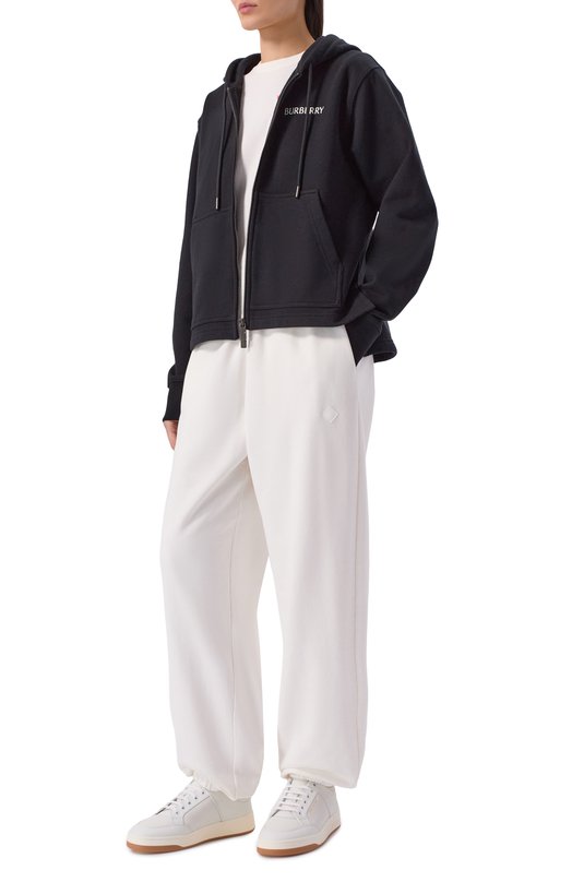 Хлопковая толстовка Burberry 8118980 Чёрный  8118980 Фото 2