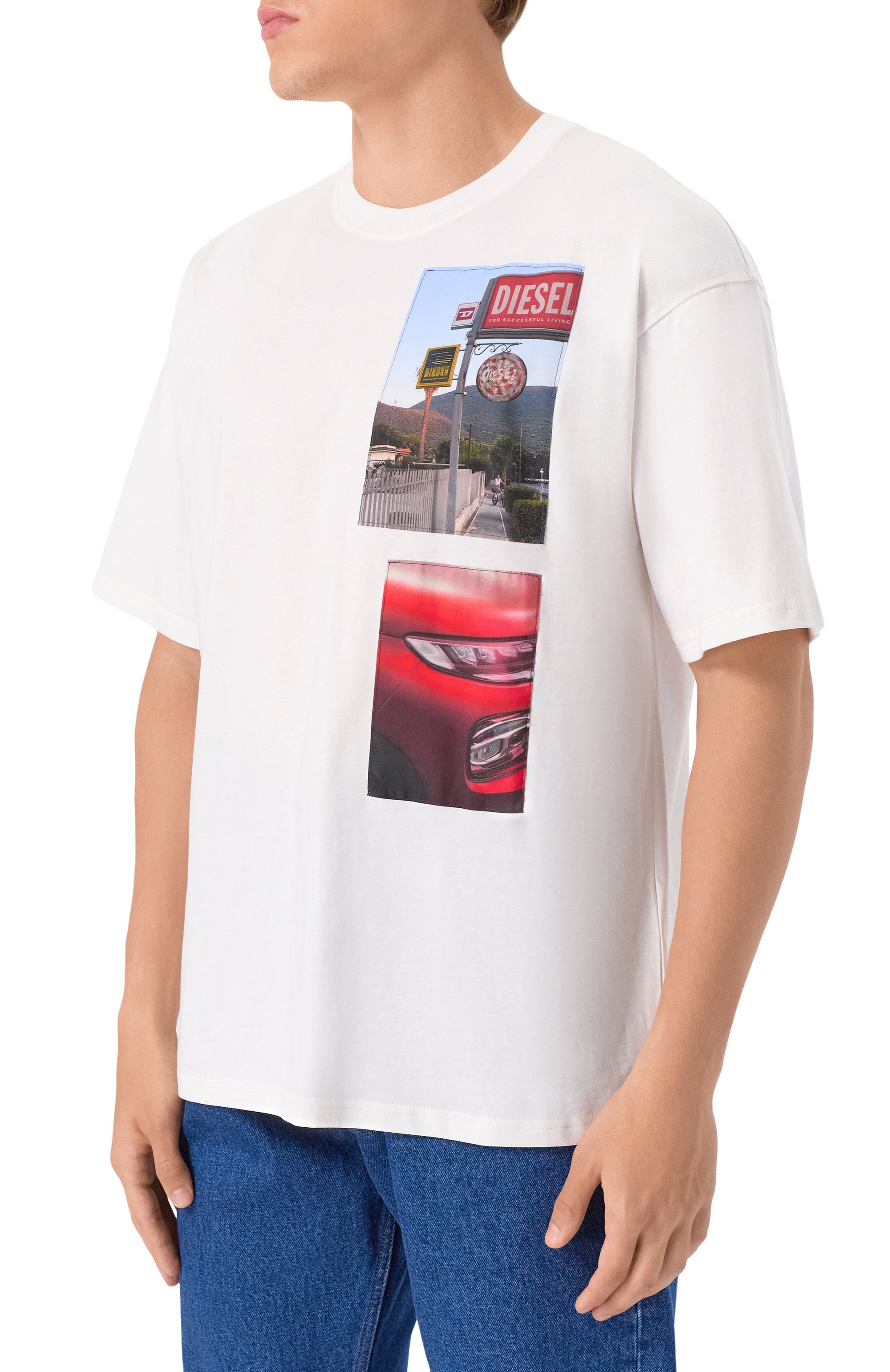 Хлопковая футболка DIESEL, арт. A19467/0PLAT, фото 3
