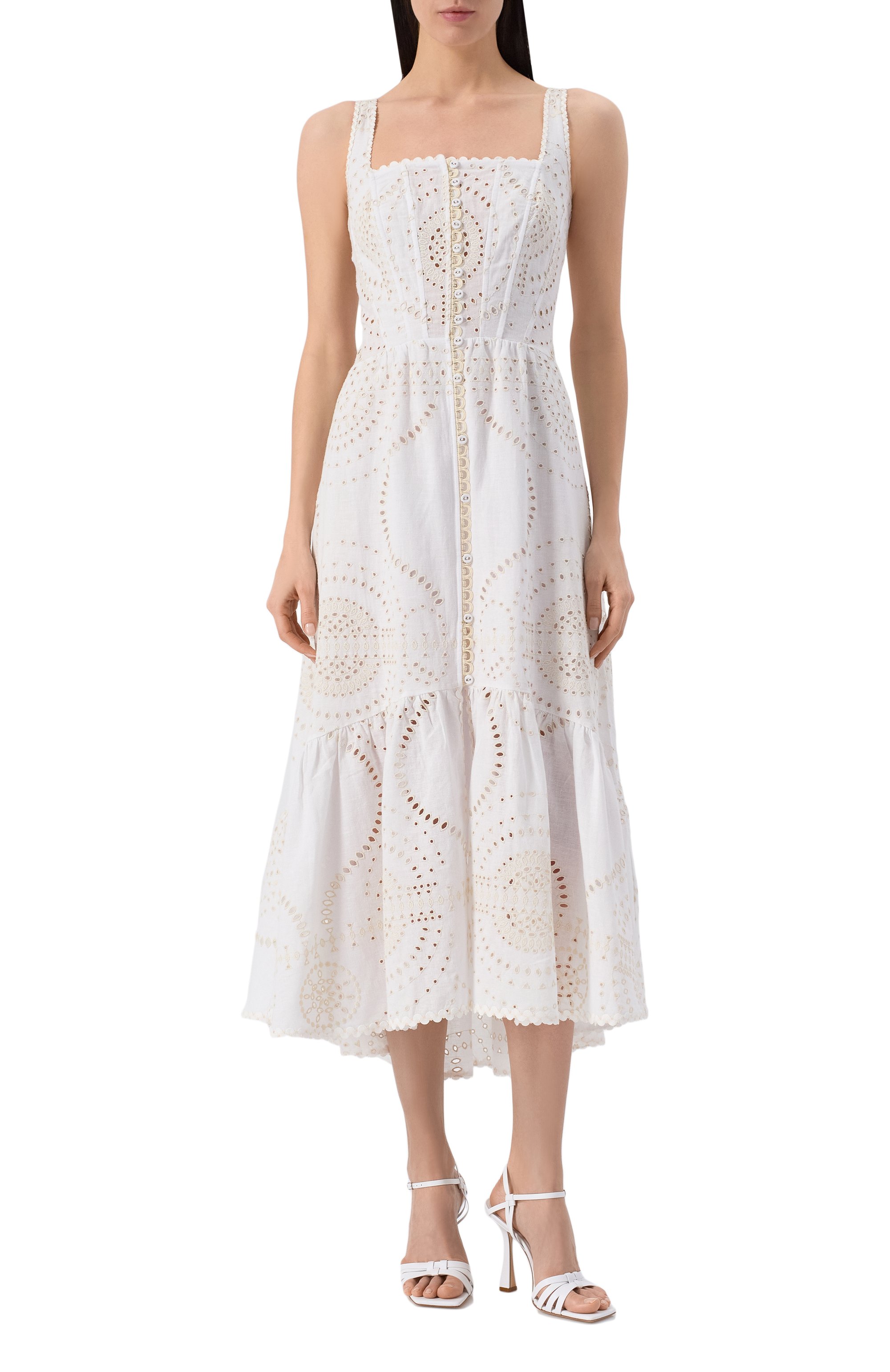 Платье из хлопка и льна CHARO RUIZ IBIZA, арт. 254613, фото 3