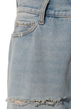 Женские джинсы DARKPARK голубого цвета, арт. WTR31 DBL01W052 | Фото 5 (Силуэт Ж (брюки и джинсы): Широкие; Кросс-КТ: Деним; Длина (бр�юки, джинсы): Стандартные; Стили: Гранж; Материал сплава: Проставлено; Материал внешний: Хлопок, Деним; Драгоценные камни: Проставлено)