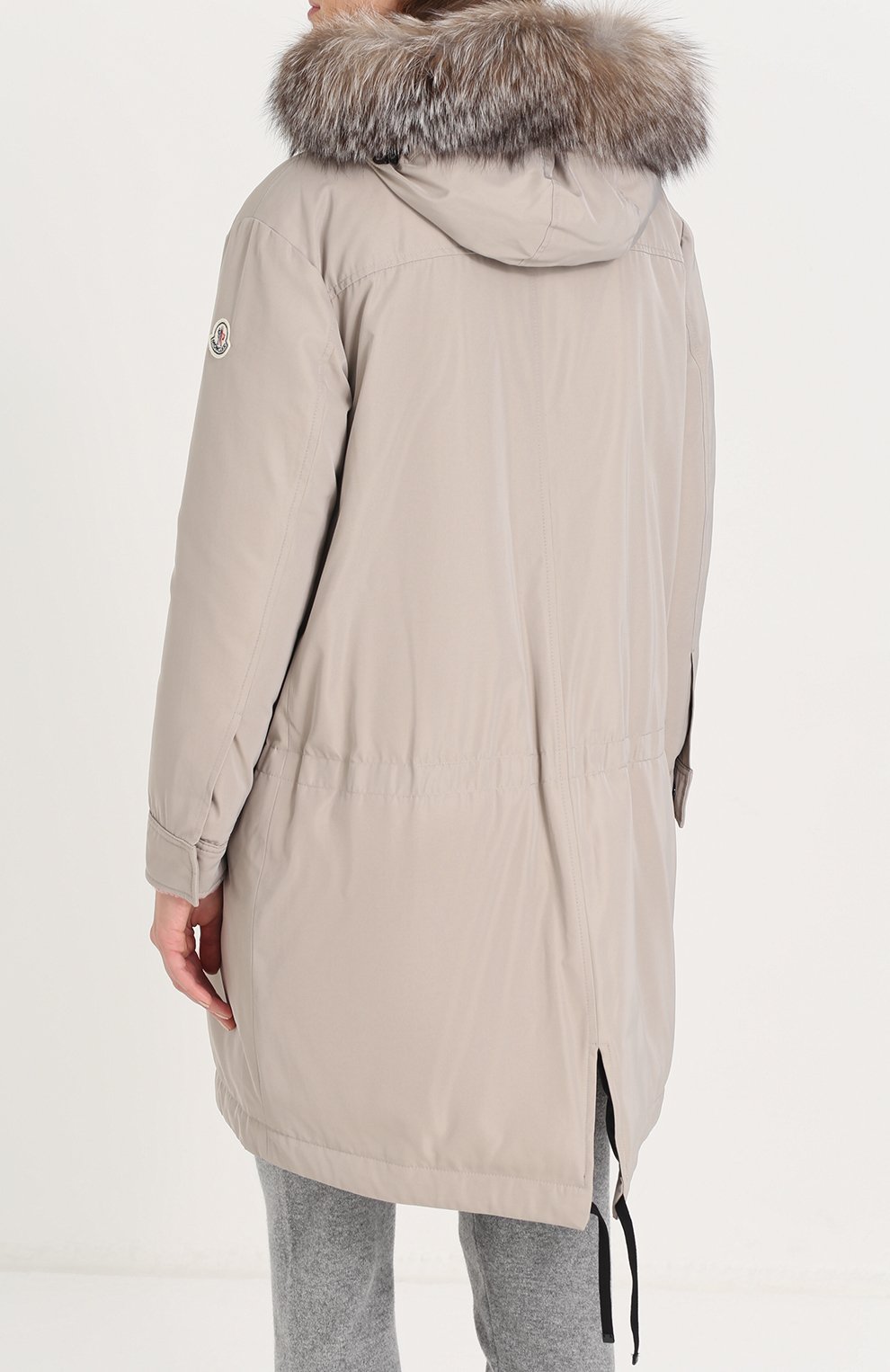 Пуховая парка с меховой отделкой MONCLER, арт. C2-093-49877-15-57136, фото 4