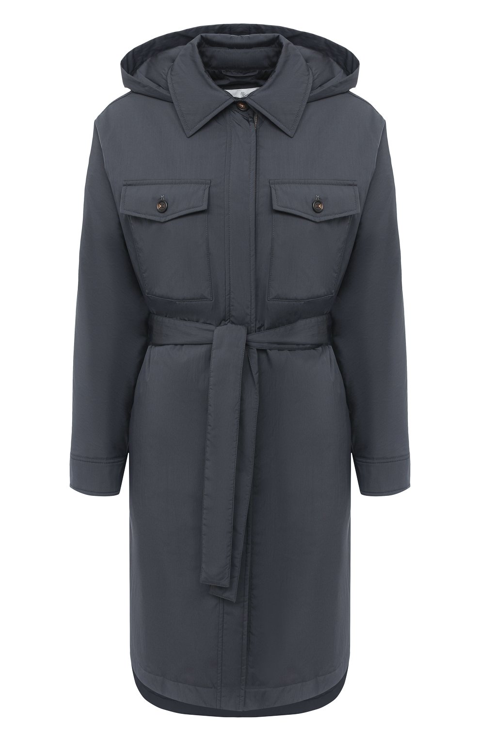 Пальто BRUNELLO CUCINELLI серого цвета по цене 421000 руб., арт. MB5719505P, фото 1 Пальто BRUNELLO CUCINELLI, арт. MB5719505P, фото 1