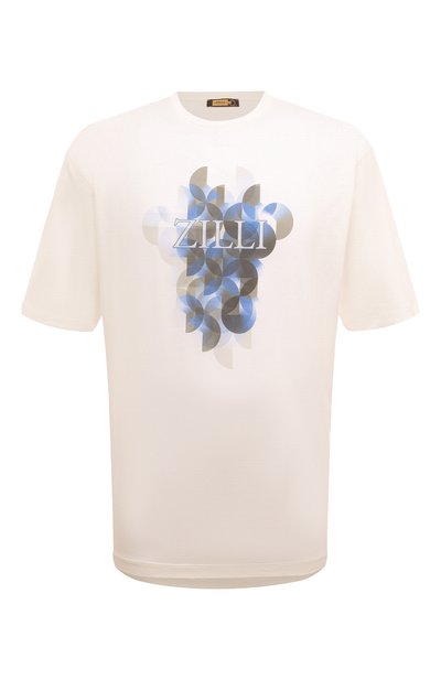 Мужская хлопковая футболка ZILLI, арт. MBZ-NT540-0PTI1/MC01/62-64