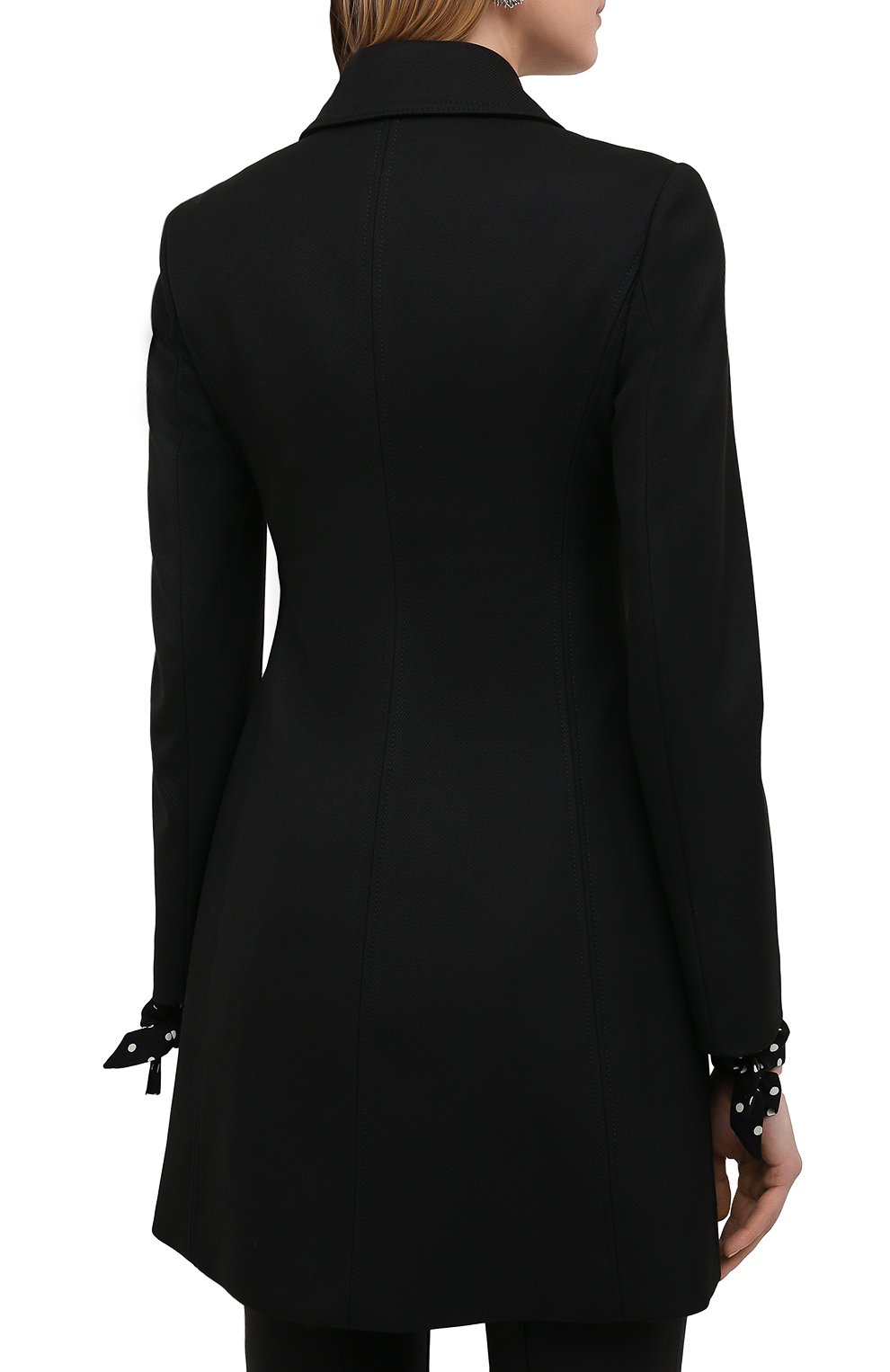 Пальто REDVALENTINO черного цвета по цене 83450 руб., арт. VR3CAD20/1Y1, фото 4 Пальто REDVALENTINO, арт. VR3CAD20/1Y1, фото 4