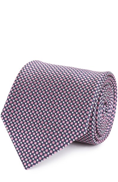 Мужской шелковый галстук с узором ZEGNA, арт. Z9D051L8
