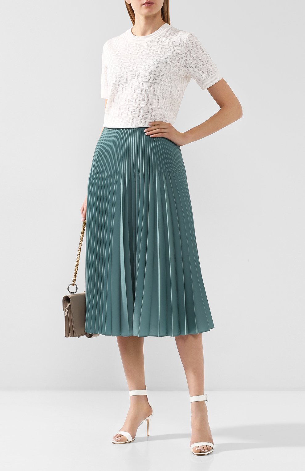 Кожаные босоножки portofino 85 GIANVITO ROSSI, арт. G60953.85RIC.VERBIAN, фото 2